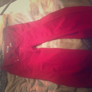 Vintage Kasper cherry red slacks